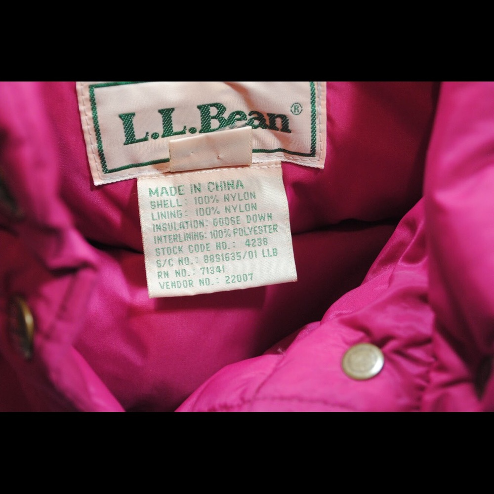 SOLD - Vtg L.L Bean Down Puffer Vest L - Picture 4 of 5